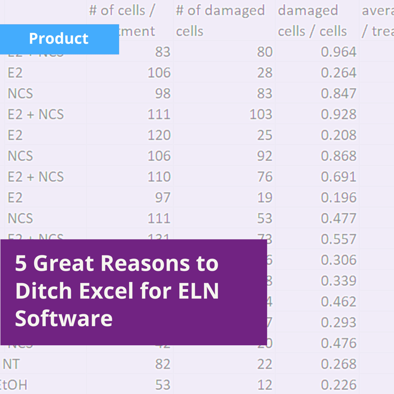 5 Great Reasons to Ditch Excel for ELN Software